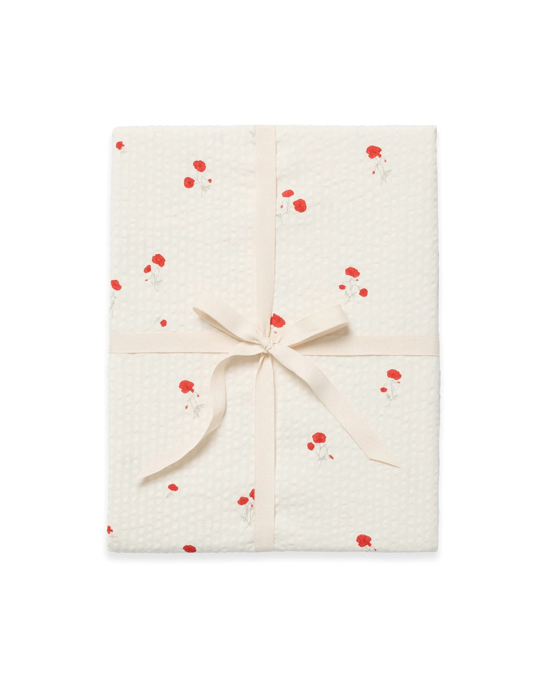 Garbo and Friends fitted sheet in the Seersucker Poppy print, The Archive Store