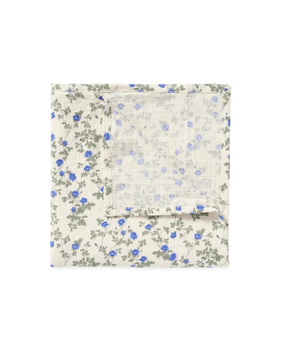 Floral-patterned fabric on a white background