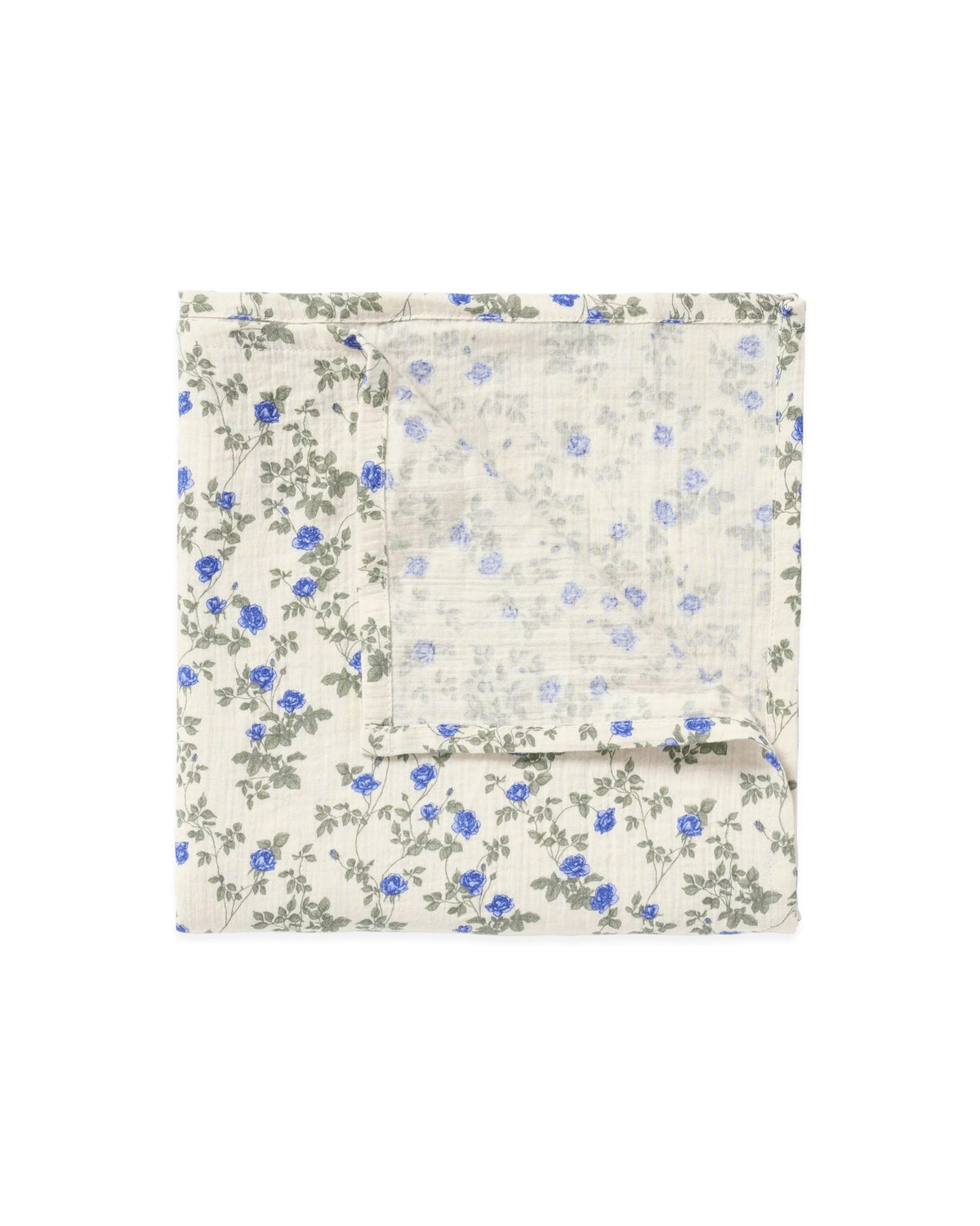 Floral-patterned fabric on a white background