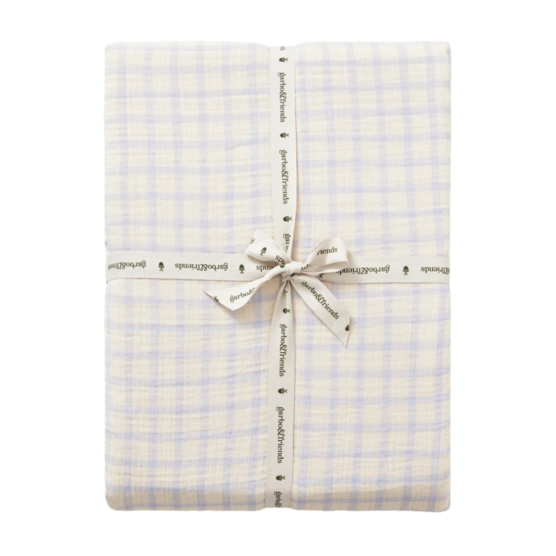 Hoeslaken Gingham Sky Blue