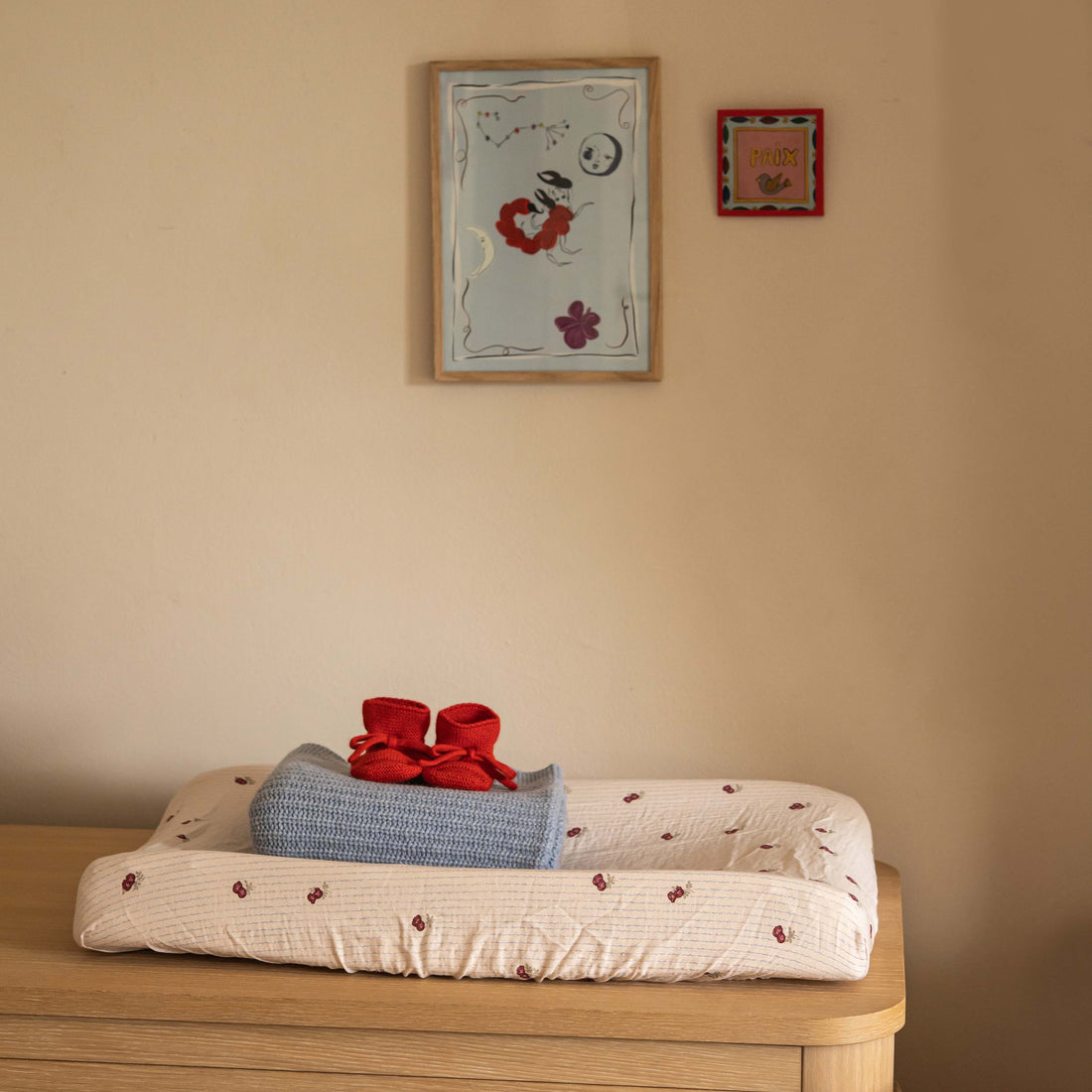 Muslin Changing Mat Cover Rosehip