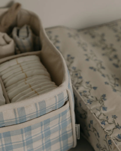Verzorgingsmandje Plaid Sky Blue