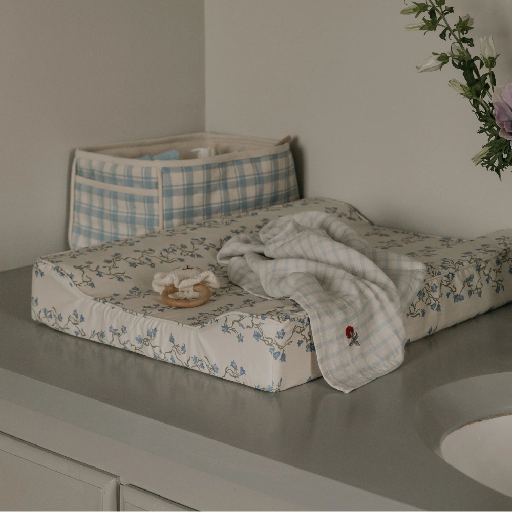 Verzorgingsmandje Plaid Sky Blue