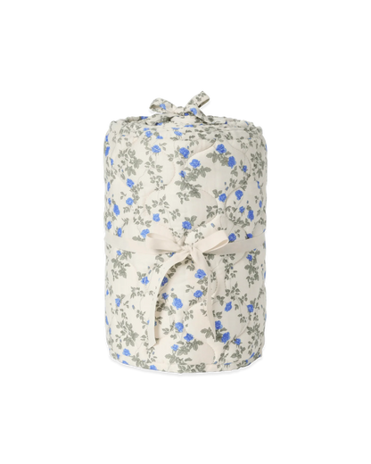 Satin Quilted Crib Bumper Dainty