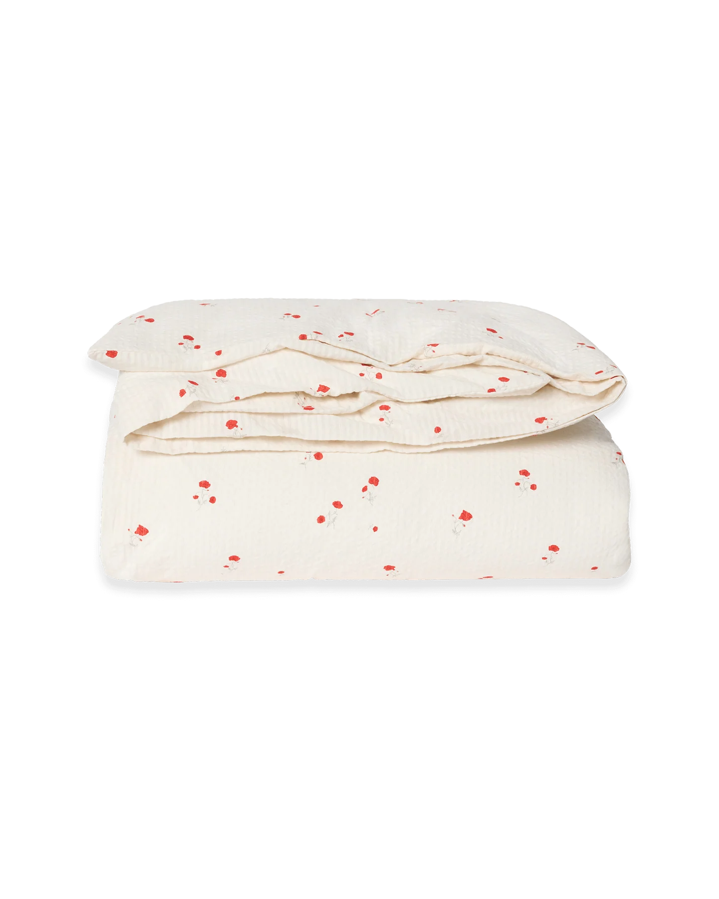 Seersucker Duvet Cover Poppy