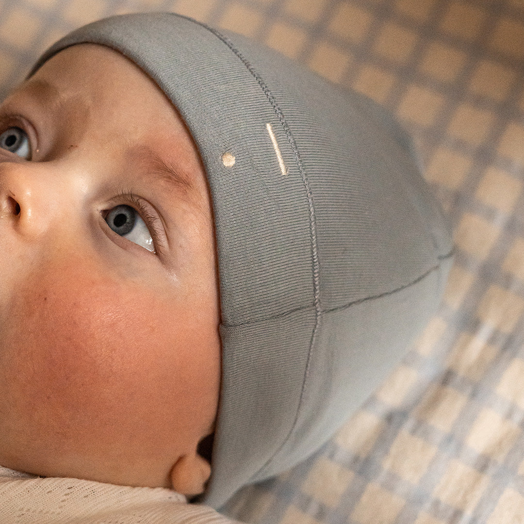 Baby Beanie Stone Grey