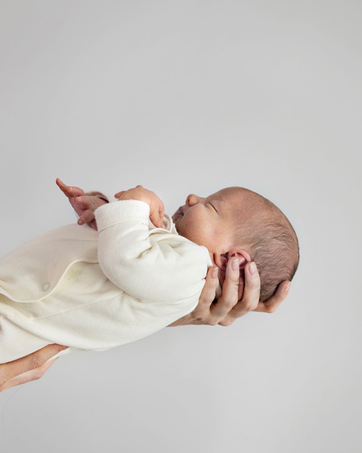 Newborn Babypakje Met Voetjes Creme