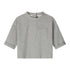Gray short-sleeve shirt with a pocket