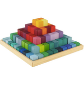 Colorful wooden block puzzle