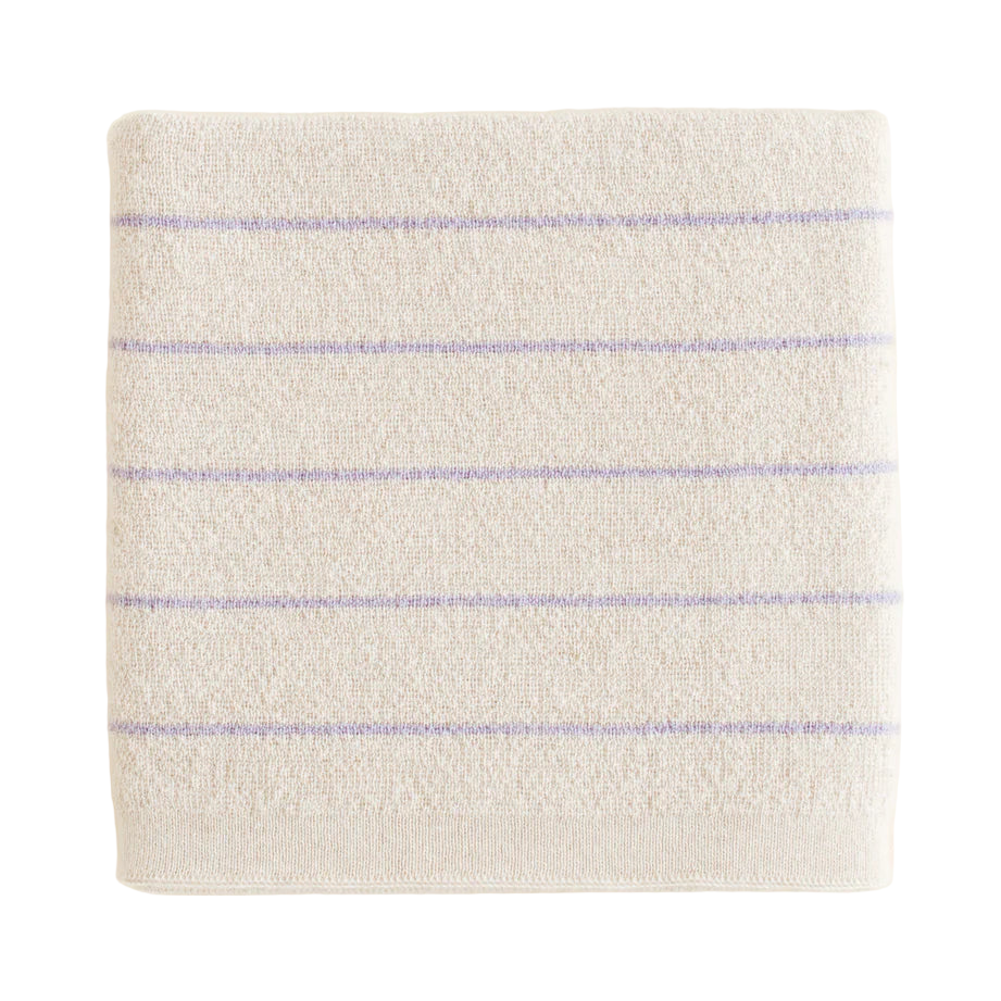 Merino Blanket Harry Cream/Lilac