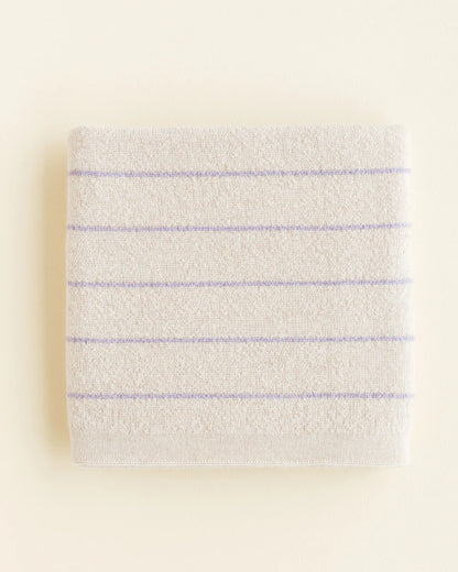 Merino Blanket Harry Cream/Lilac