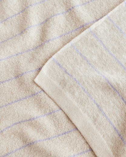 Merino Blanket Harry Cream/Lilac
