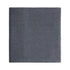 Hazel & George Merino Blanket in Charcoal, folded knitted blanket on a white background