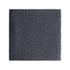 Hazel & George Hazel Merino Baby Blanket in Charcoal, folded knitted blanket, top view on a white background