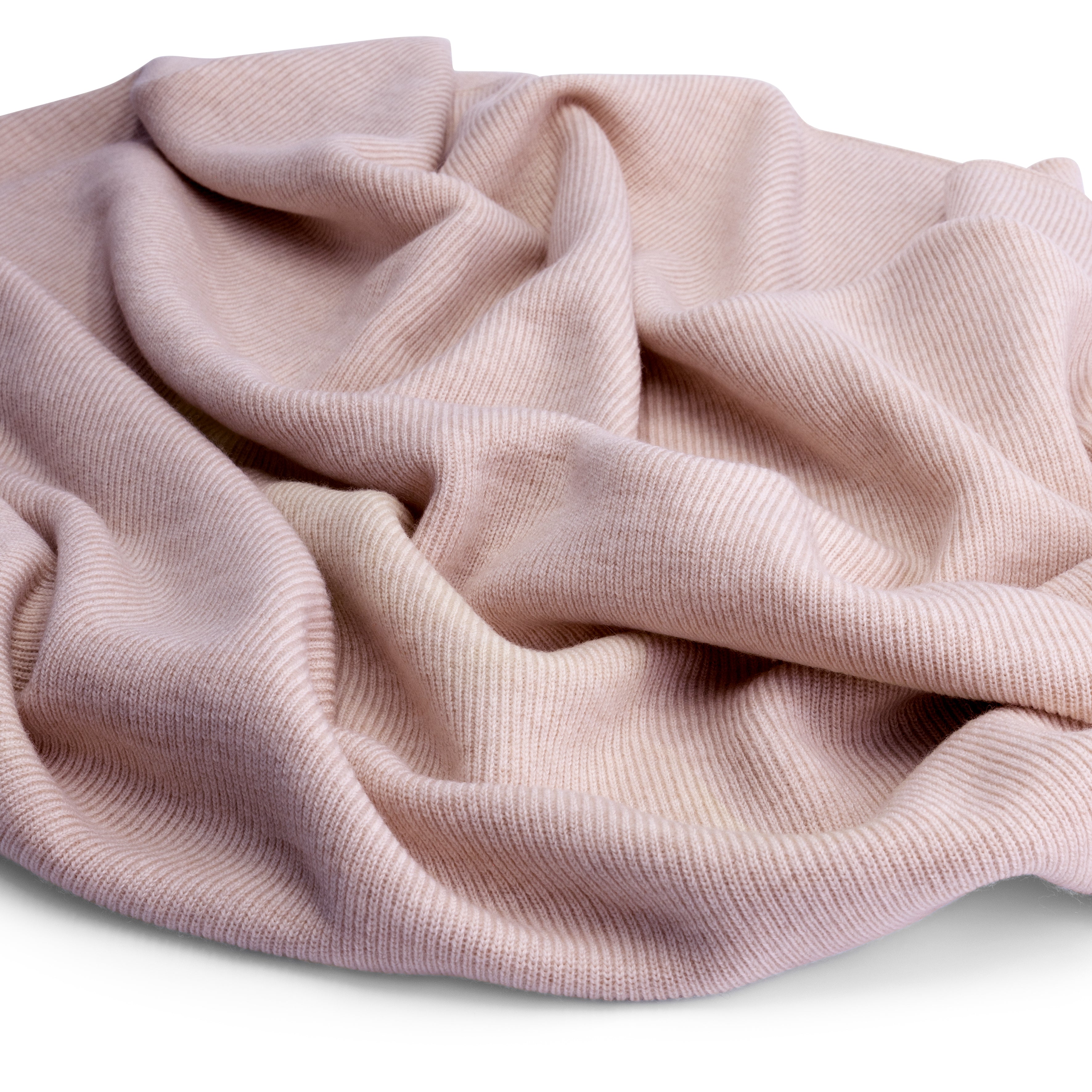 Hazel Merino Baby Blanket Poudre