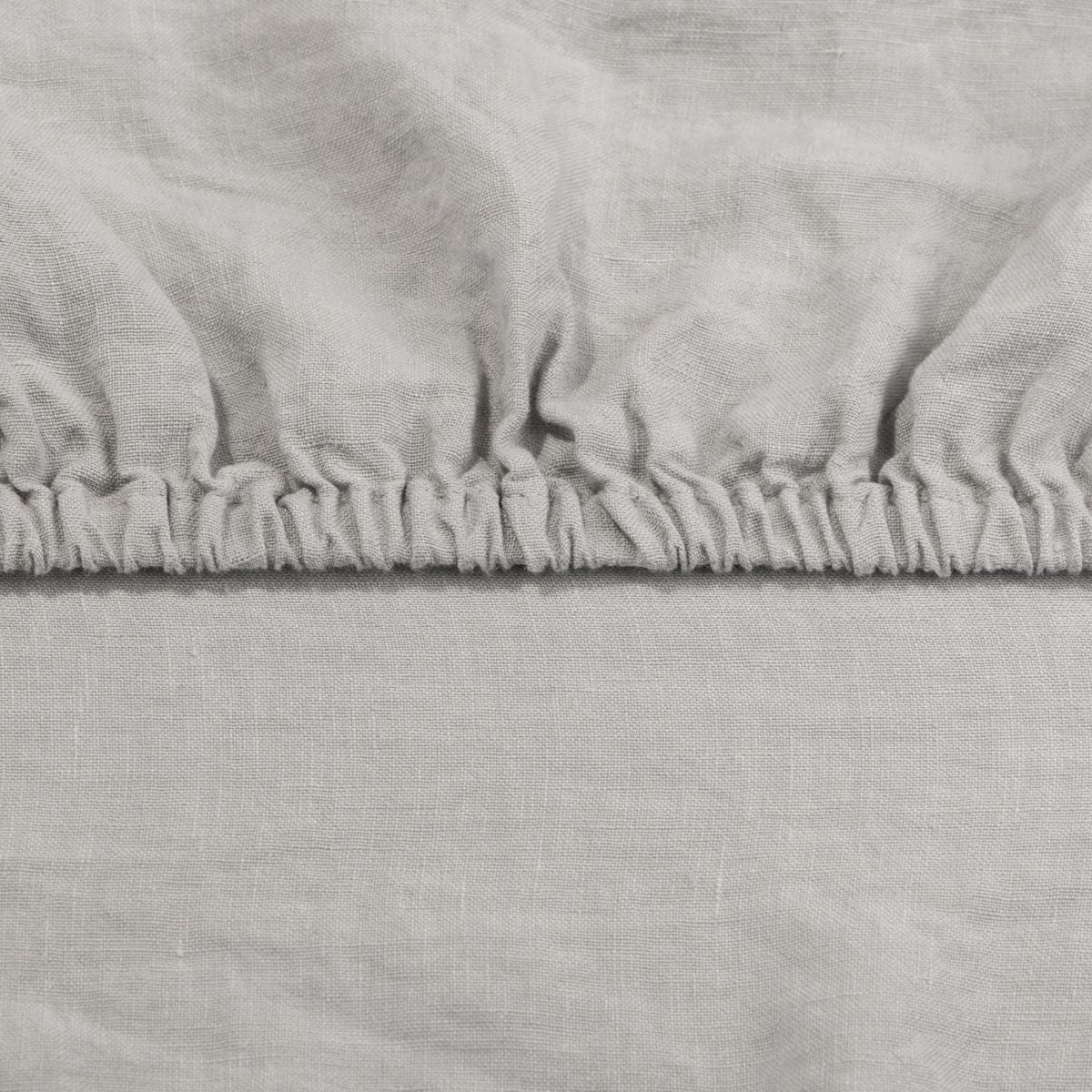 Linen Fitted Sheet French Grey