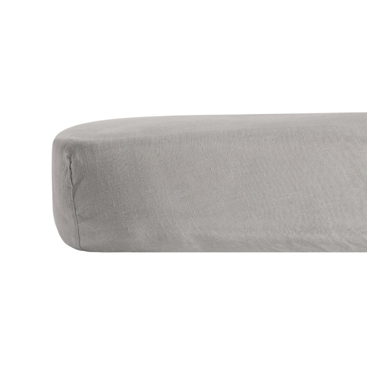 Linen Fitted Sheet French Grey