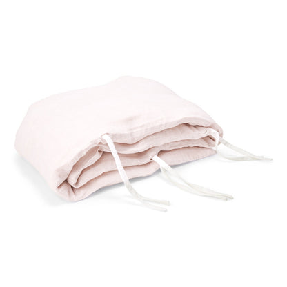 Linnen Hoes voor Cot Bumper Craie