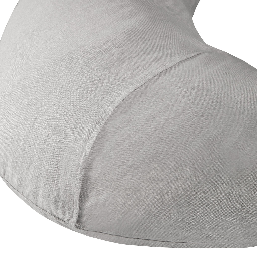 Linen Nursing Pillow French Grey