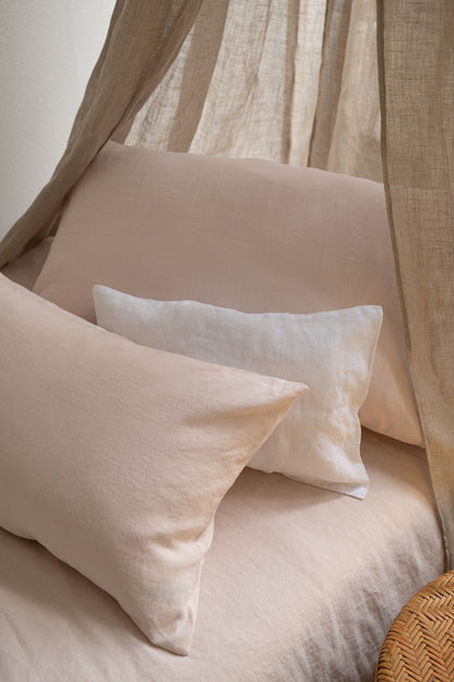 Linen Pillow Cover Craie
