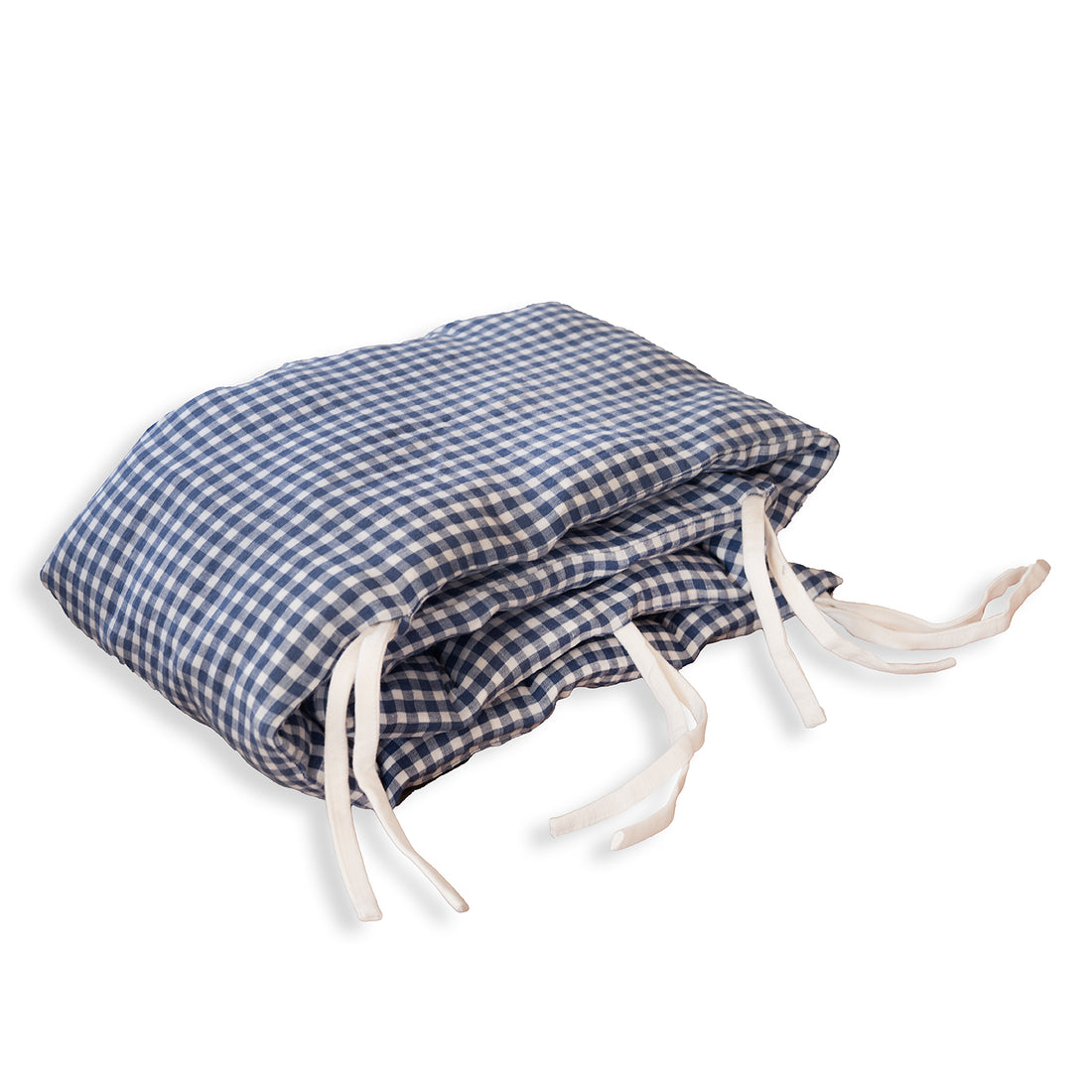 Linen Cover for Bed Bumper Vichy