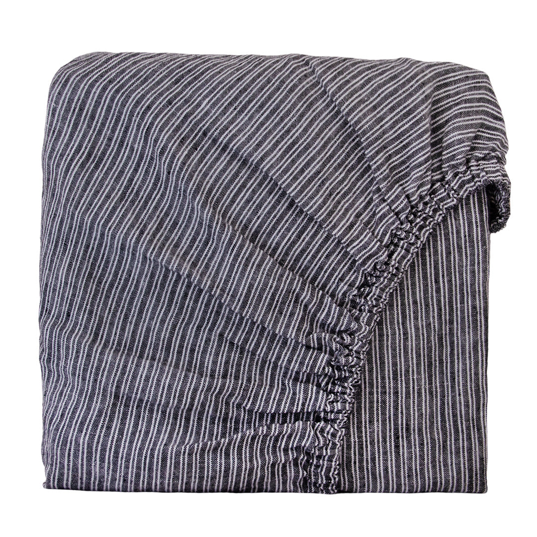 Linen Fitted Sheet Stripe