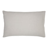 Hazel & George Linen Pillow Cover in French Grey, a rectangular linen pillow with an envelope closure, on a white background