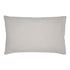 Hazel & George Linen Pillow Cover in French Grey, a rectangular linen pillow with an envelope closure, on a white background