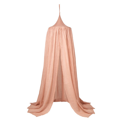 Linen Bed Canopy - Misty Rose