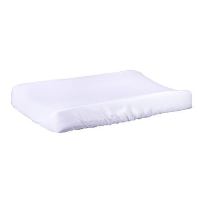 Linen Changing Pad Cover Blanc