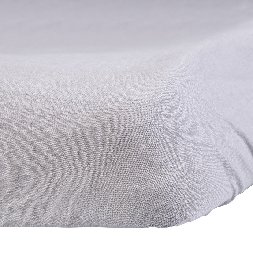 Linen Changing Pad Cover French Grey