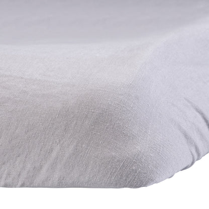 Linen Changing Pad Cover French Grey