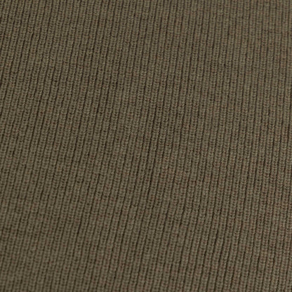 Hazel Merino Baby Blanket in Mosswood – detail of the wool fabric texture