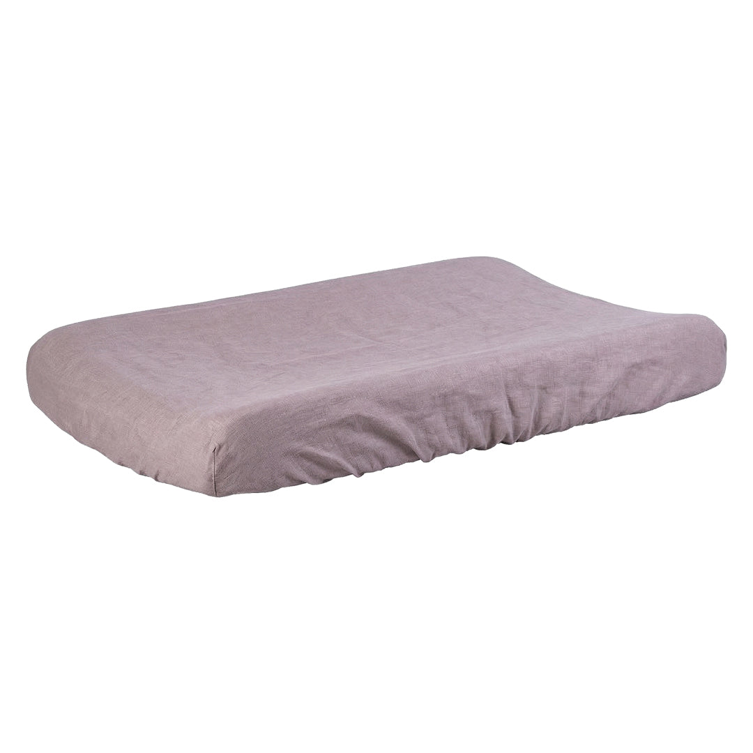 Linen changing pad cover Dusty Lilac