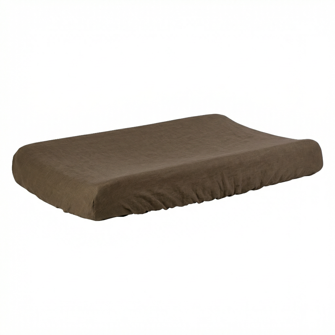 Linen changing pad cover Mosswood