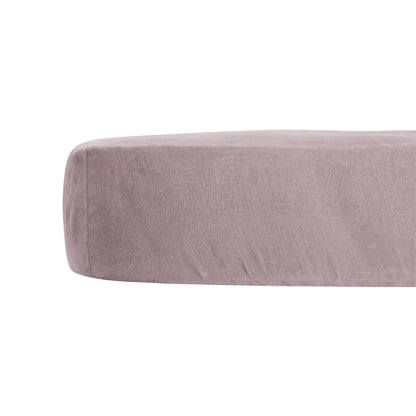 Linen Fitted Sheet Dusty Lilac