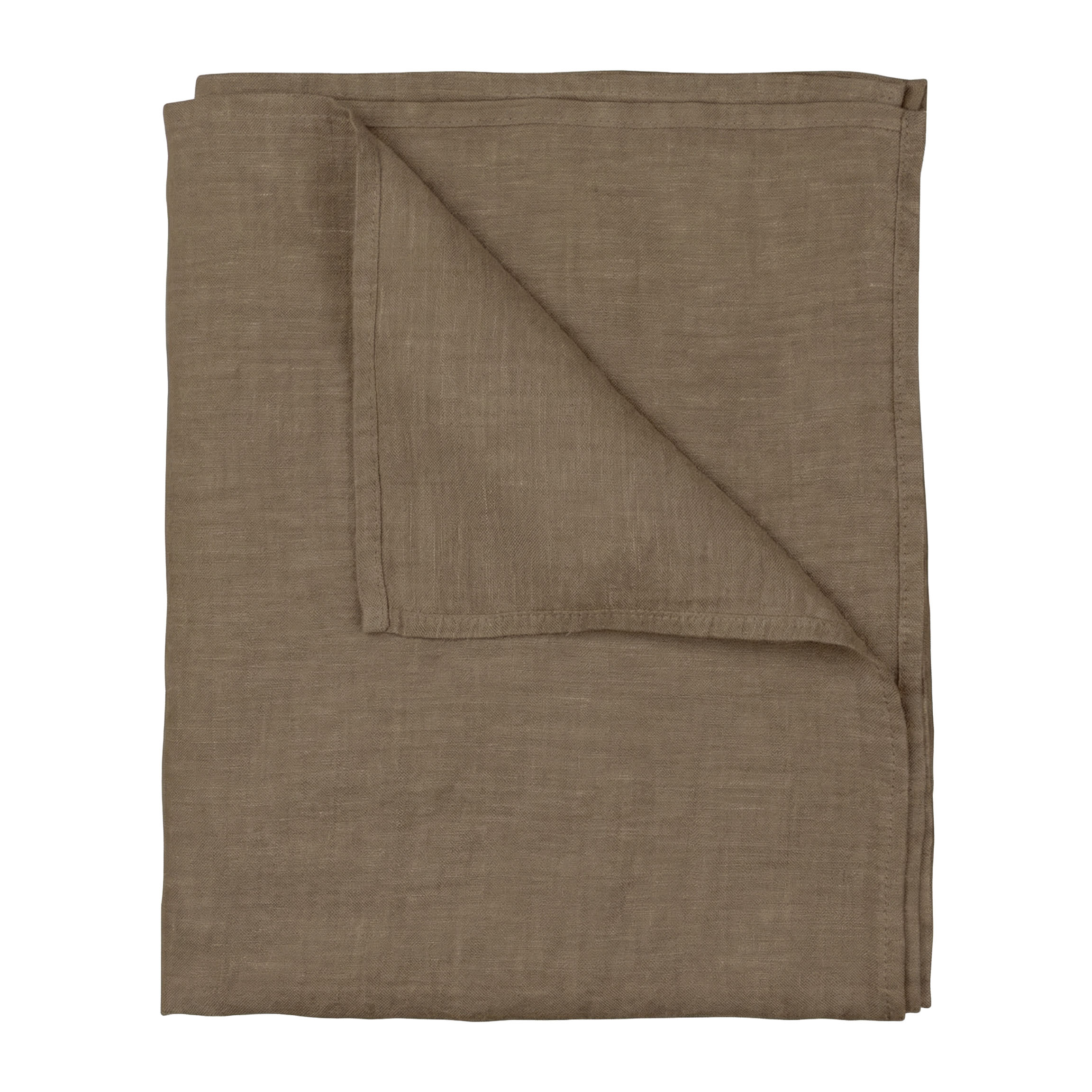 Linen Flat Sheet Mosswood