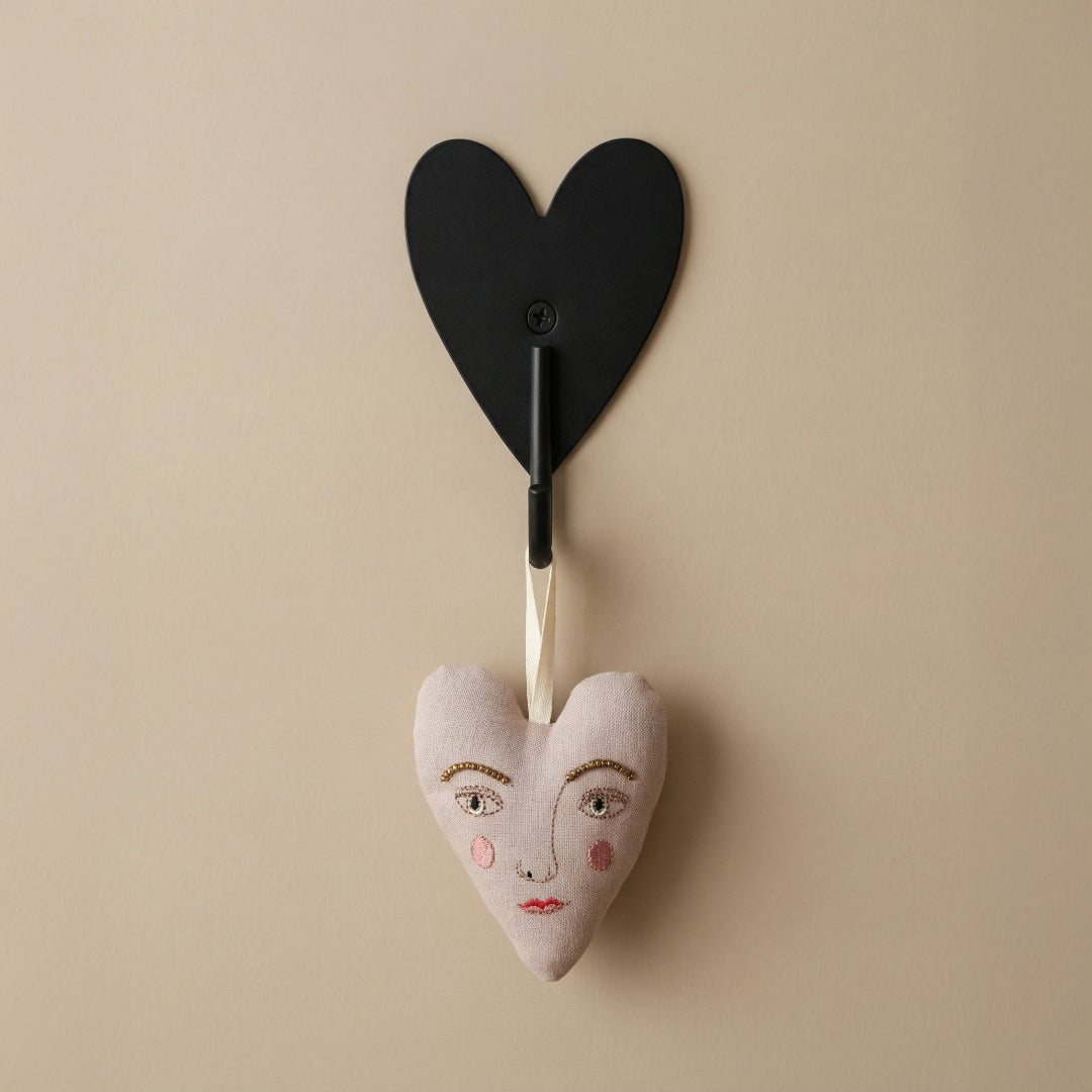 Metal Heart Hook - Set Of 2