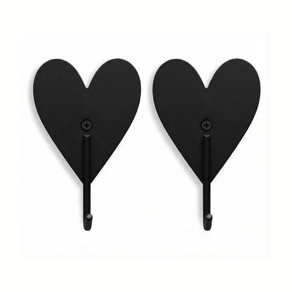 Metalen Hart Haken - Set van 2