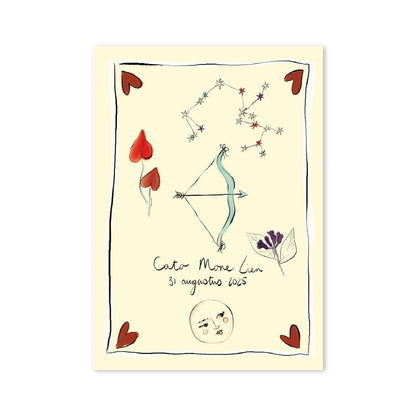 Zodiac Sign Birth Poster Sagittarius