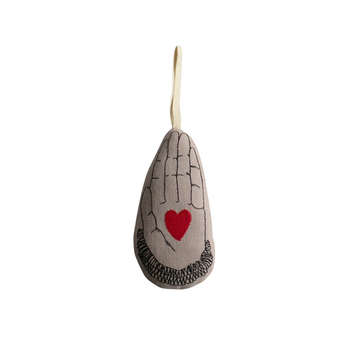 Heart in Hand Ornament - Skippy Cotton