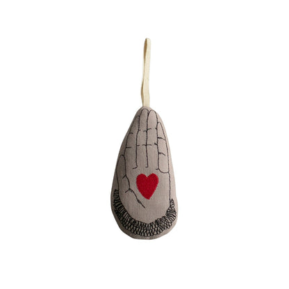 Heart in Hand Ornament - Skippy Cotton