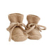 Hvid Baby Booties Sand – merino wool baby booties