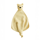Yellow bear-shaped soft toy