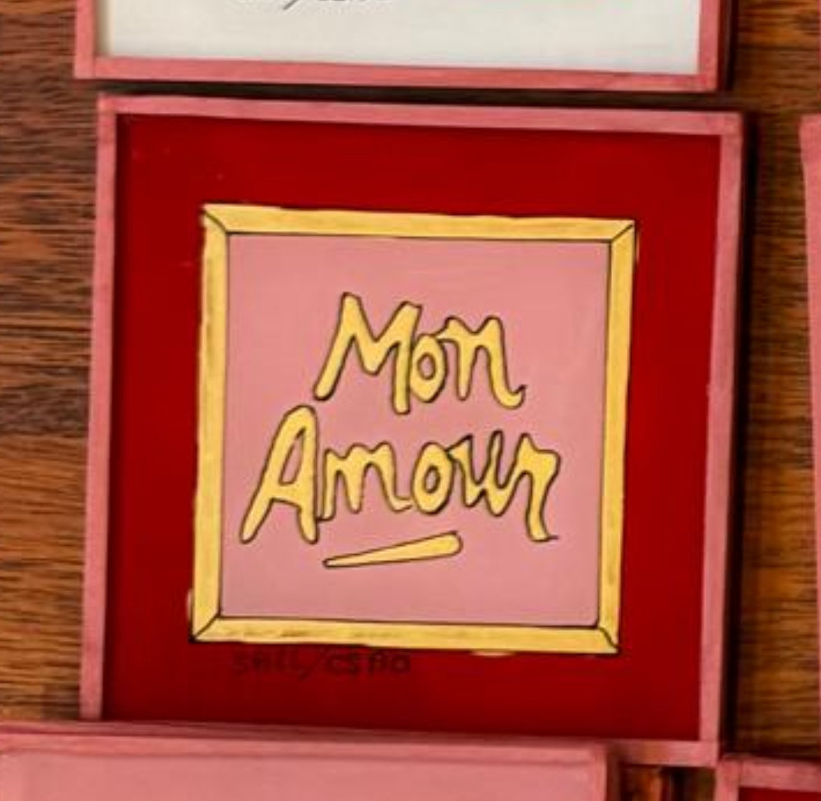 Mon Amour Pink Painting - Mini