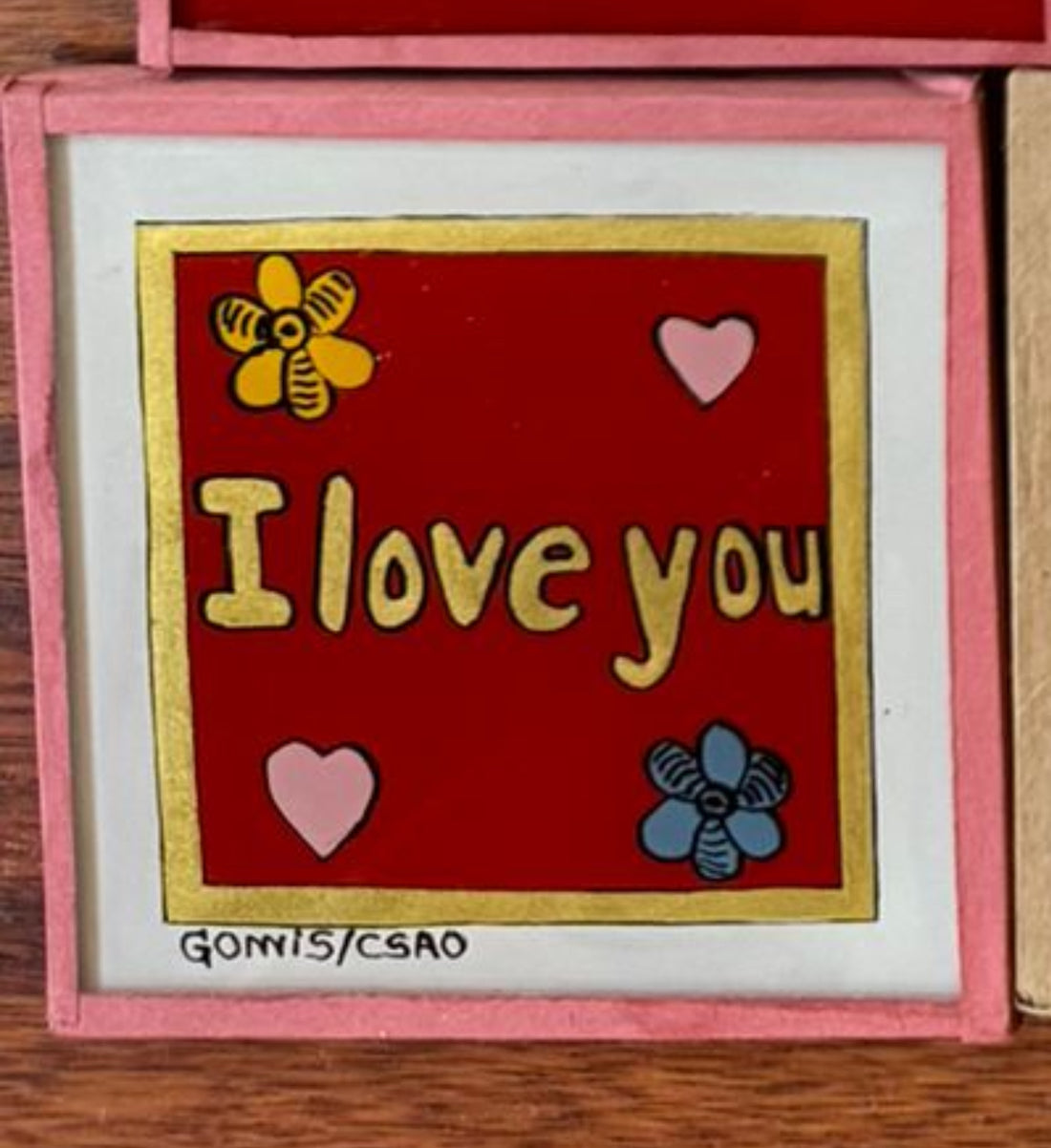 I Love You Red Painting - Mini
