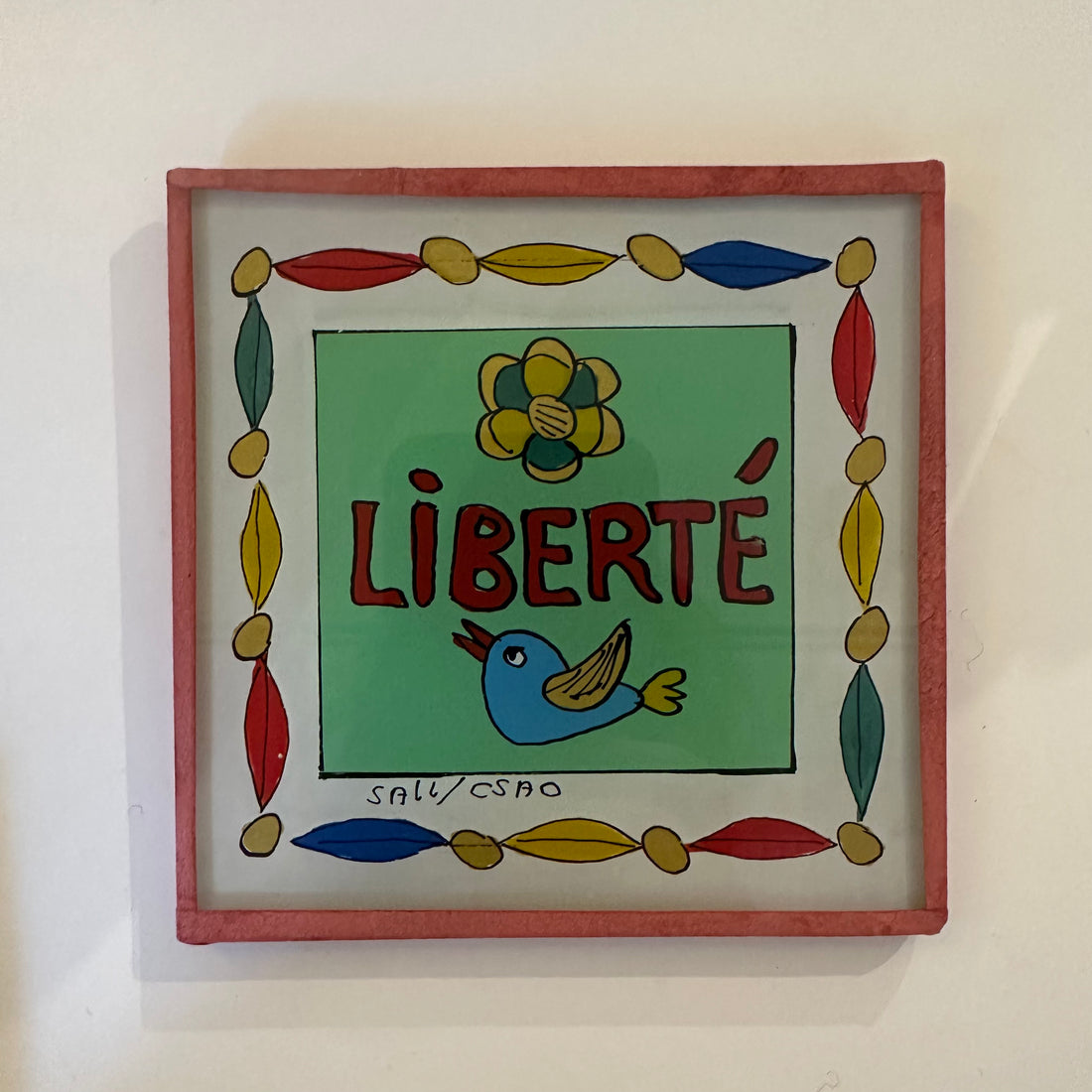 Liberté Turqoise Painting - Mini