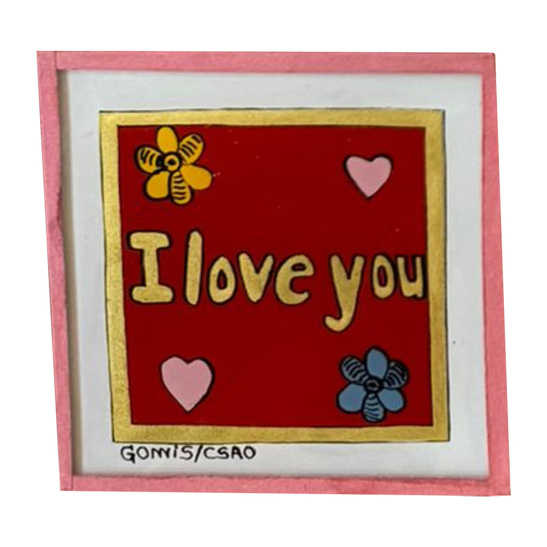 I Love You Red Painting - Mini
