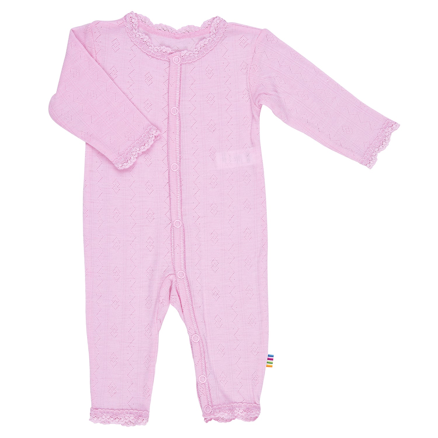 Wool Baby Jumpsuit Ajour Prime Rose