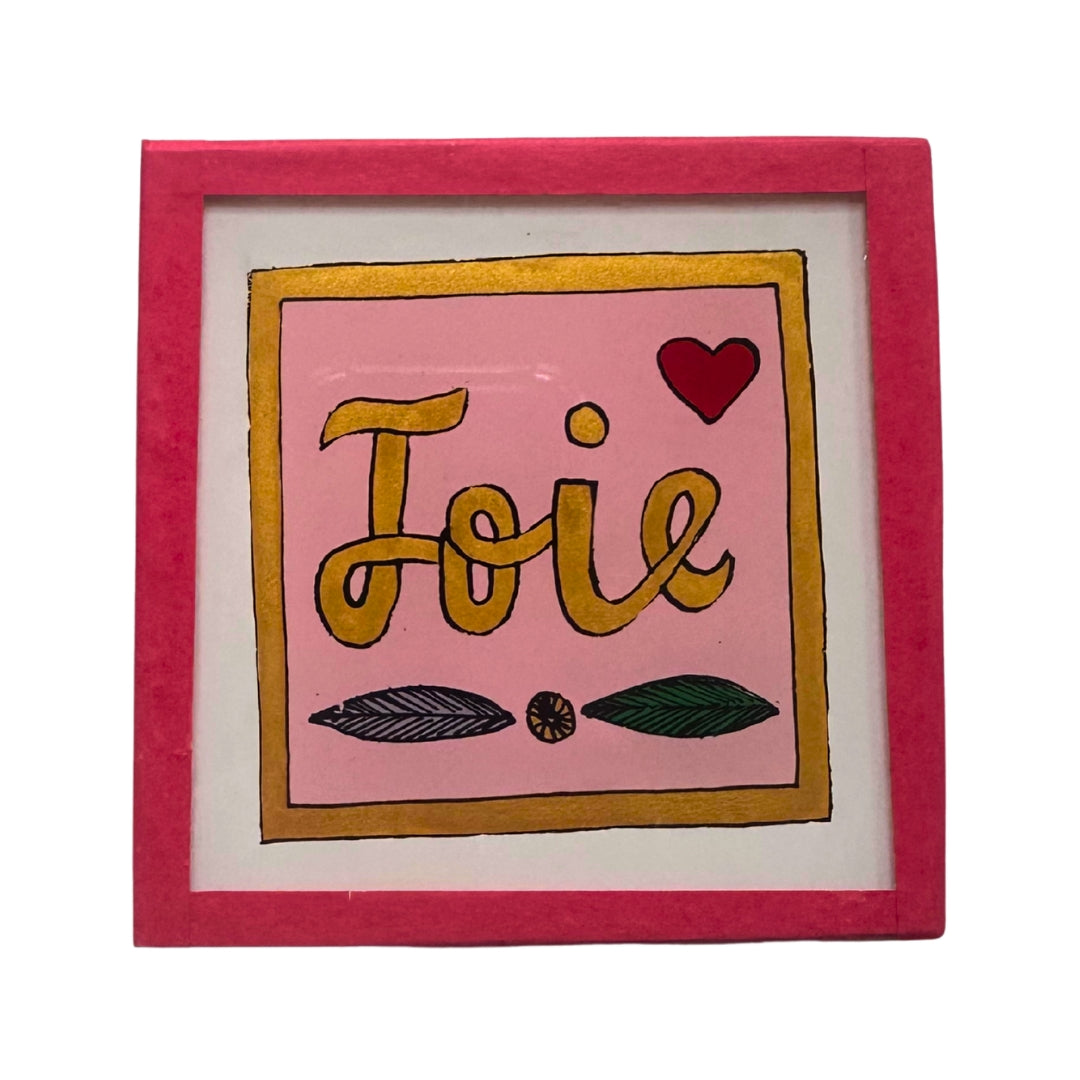 Joie light pink painting - Mini